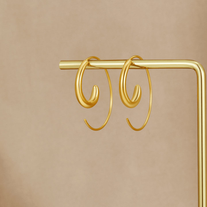 Luca Spiral Hoop Earrings