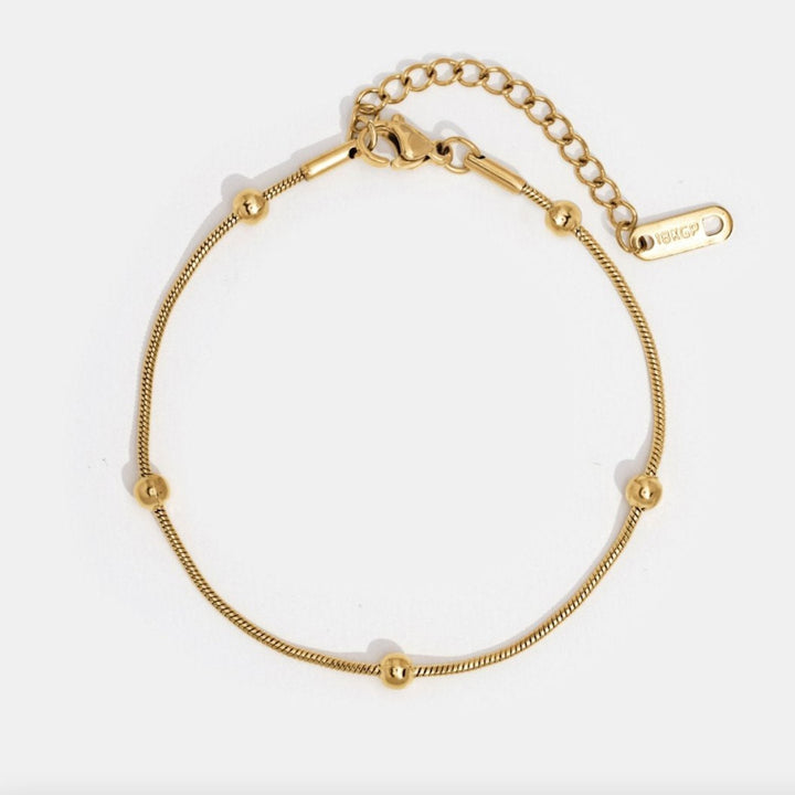 Luna Gold Bead Bracelet