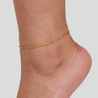 Mira Beaded Gold Anklet 2