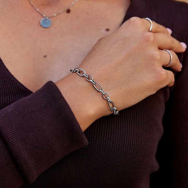 Miriam Chunky Silver Bracelet