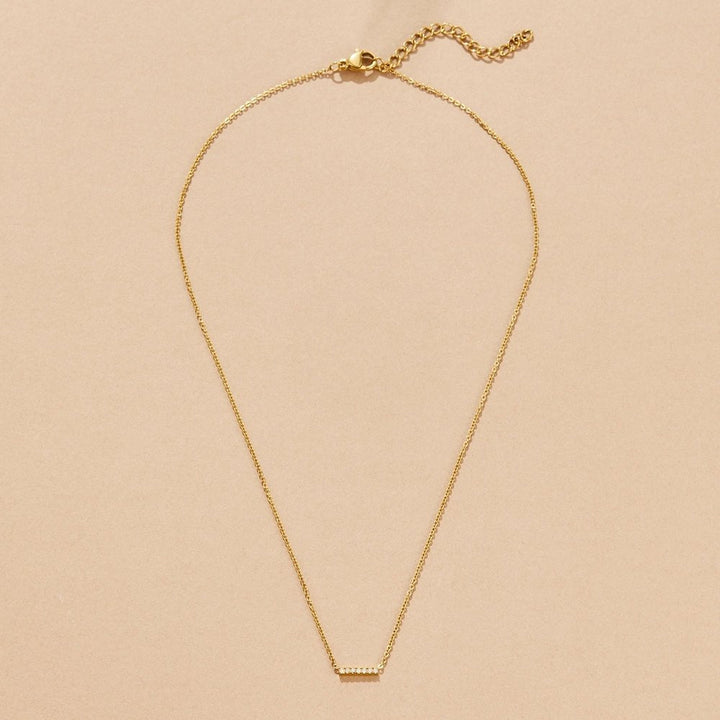 Missy Crystal Bar Pendant Necklace