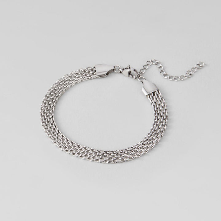 Molly Silver Mesh Chain Bracelet