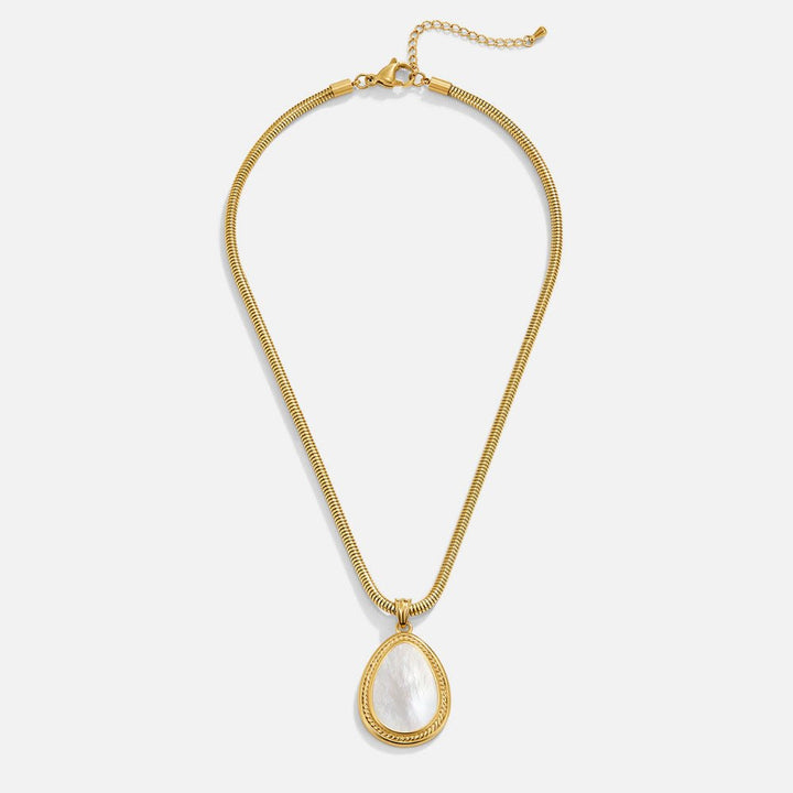 Mother of Pearl Teardrop Necklace