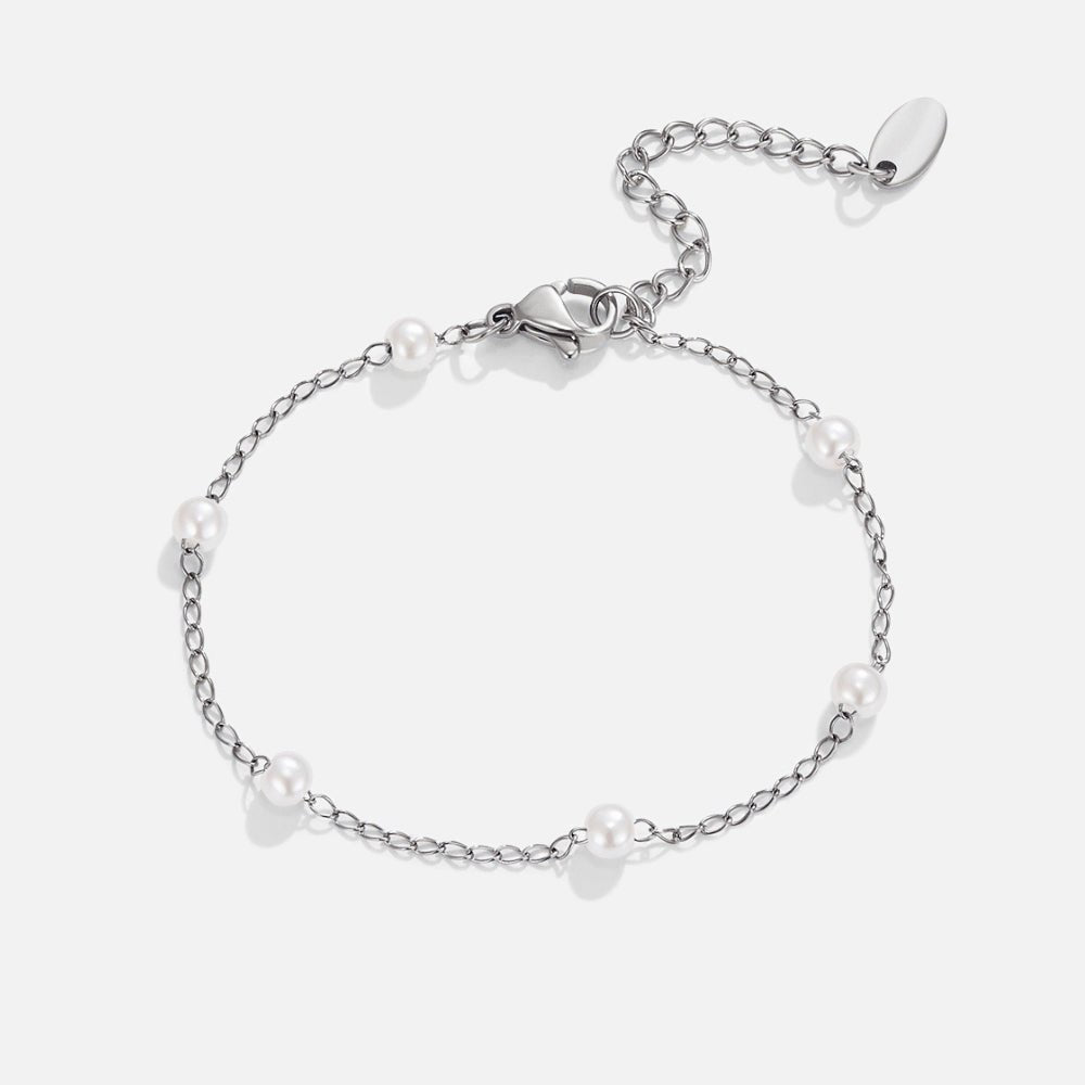 Nura Freshwater Pearl Silver Bracelet