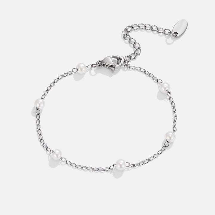 Nura Freshwater Pearl Silver Bracelet