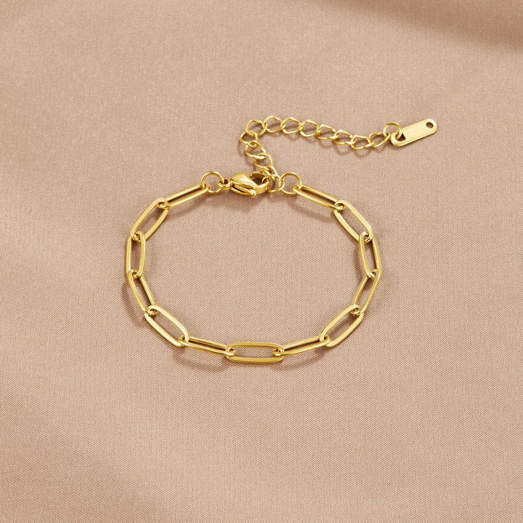 Paperclip Gold Bracelet