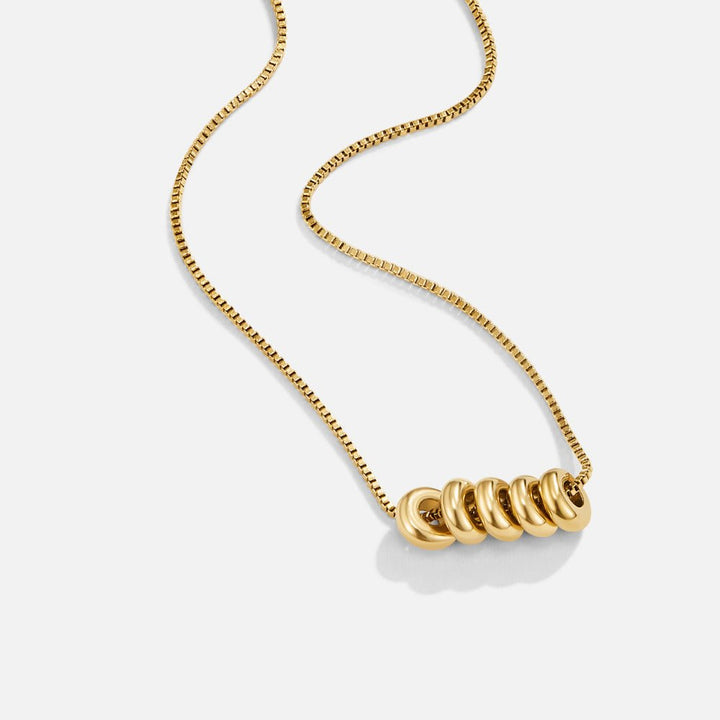 'Rings of Happiness' Gold Necklace