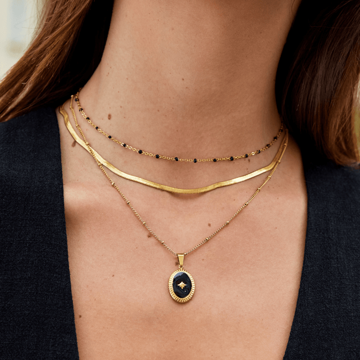 Sarya Snake Chain Gold Necklace