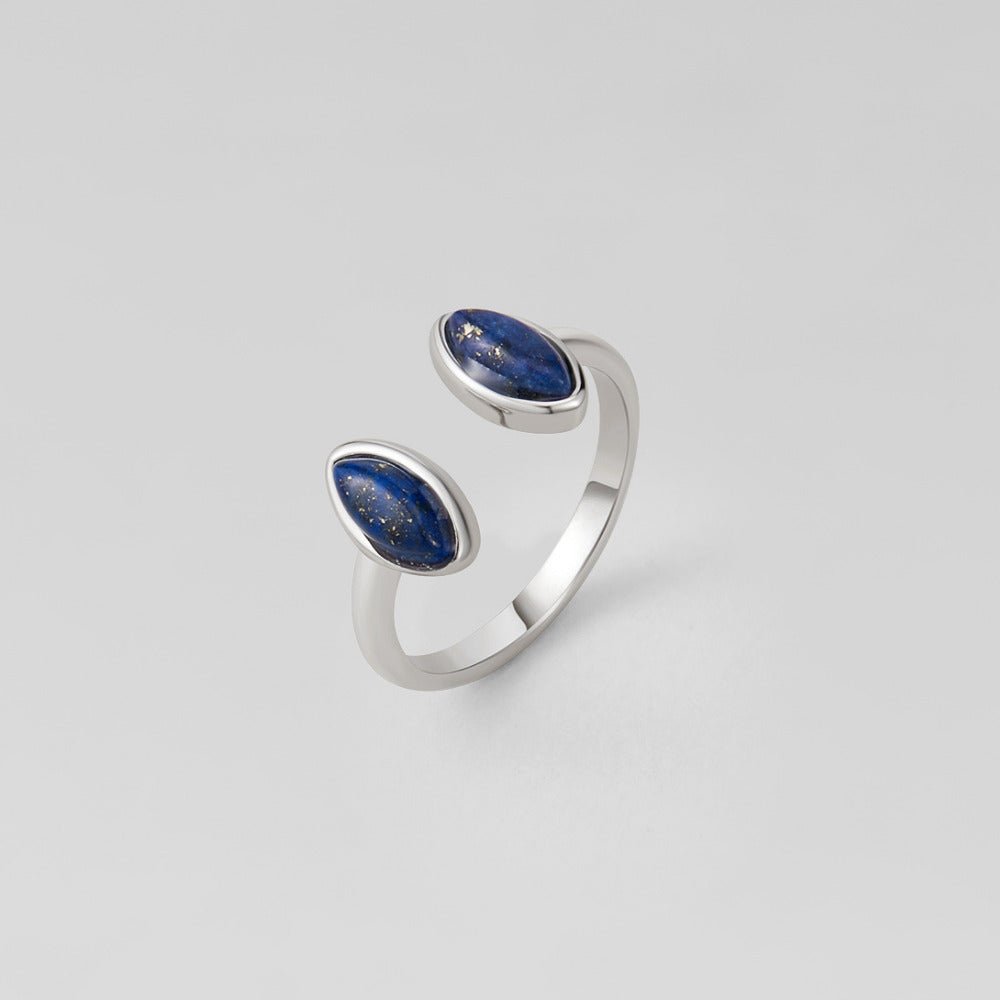Silver Lapis Lazuli Wrap Ring