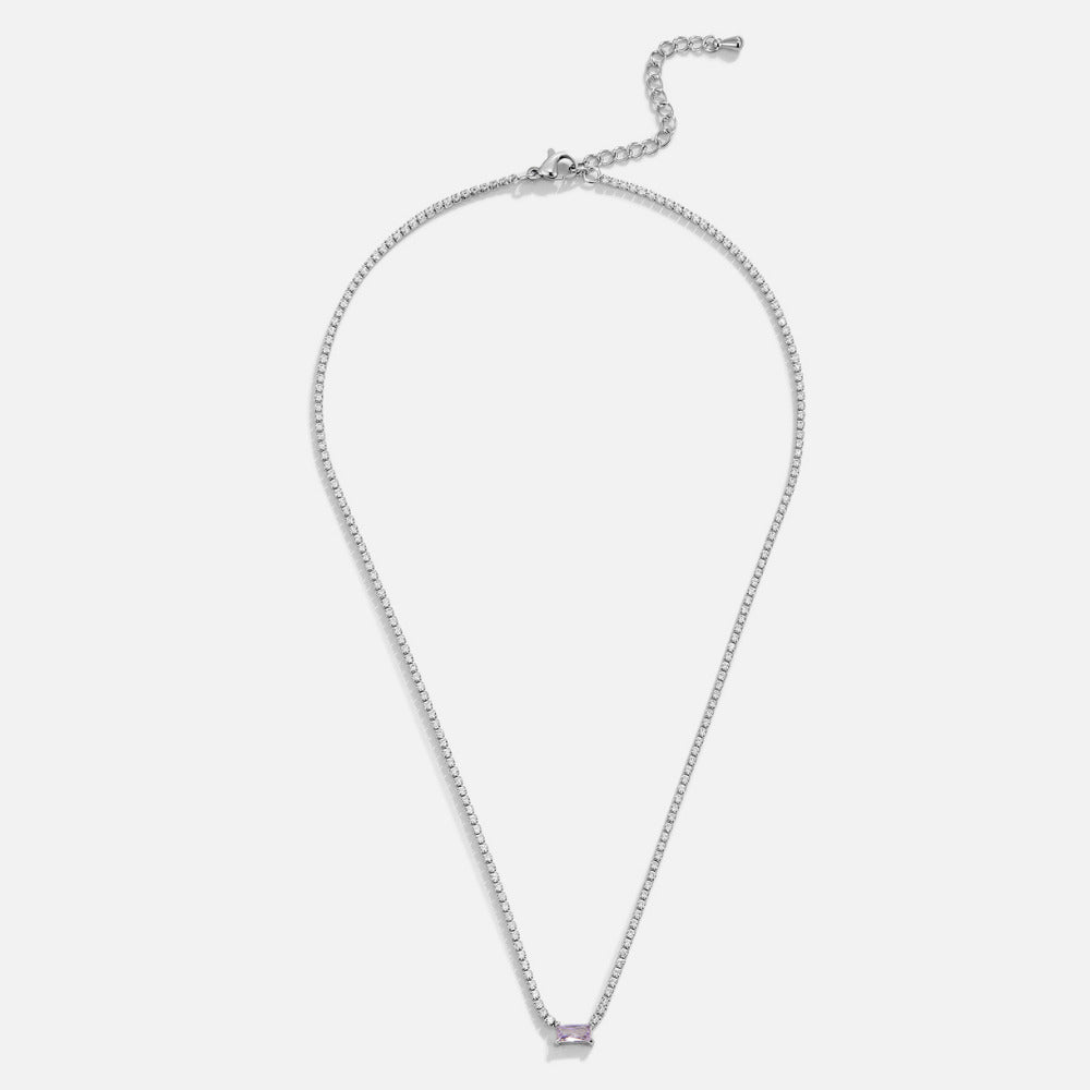Silver Luxe Crystal Necklace