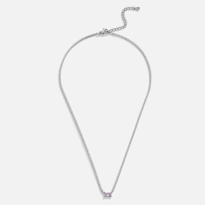 Silver Luxe Crystal Necklace