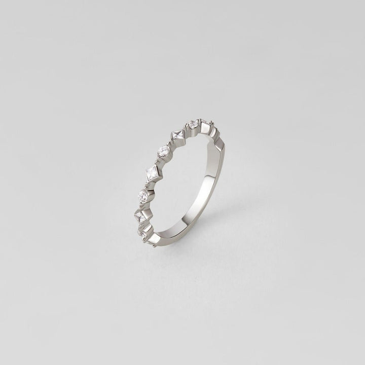 Silver Milana Crystal Ring