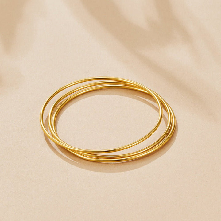 Solana Gold Bangle Set