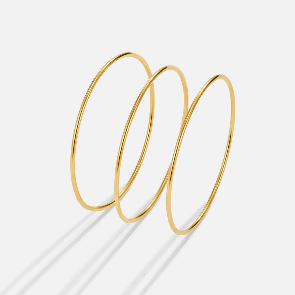 Solana Gold Bangle Set