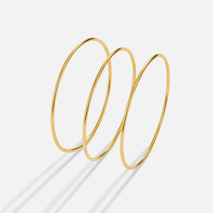 Solana Gold Bangle Set
