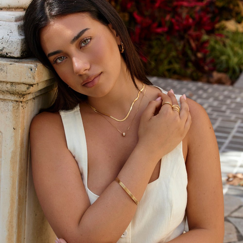 Solana Gold Bangle Set
