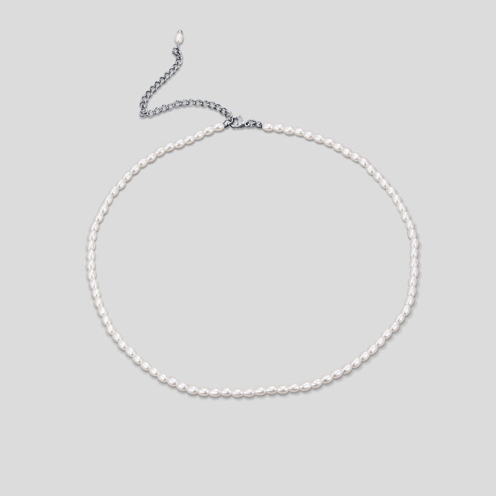 Temi Pearl Silver Necklace