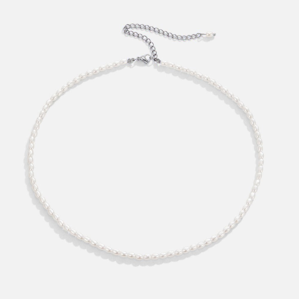 Temi Pearl Silver Necklace