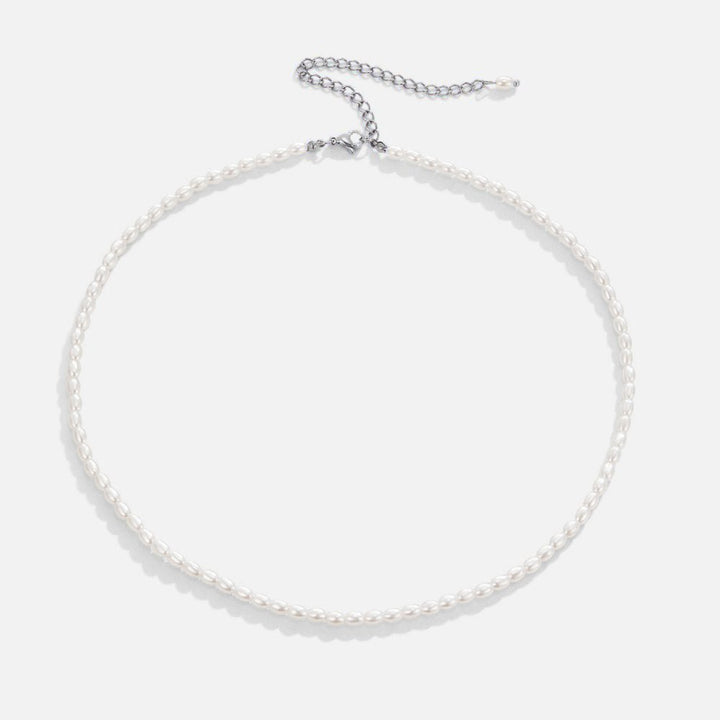 Temi Pearl Silver Necklace