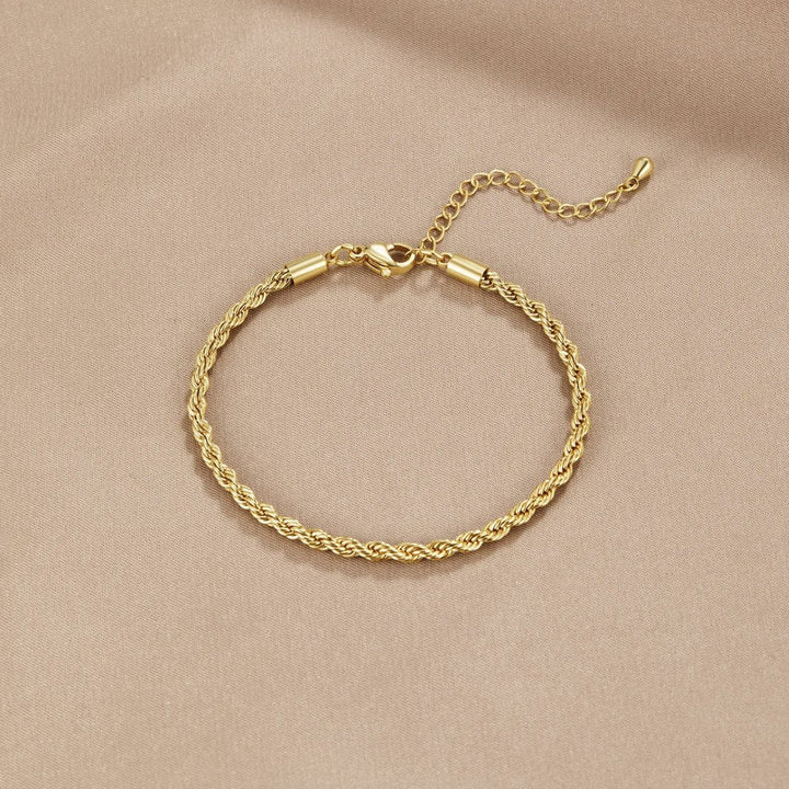 Twisted 18K Gold Bracelet