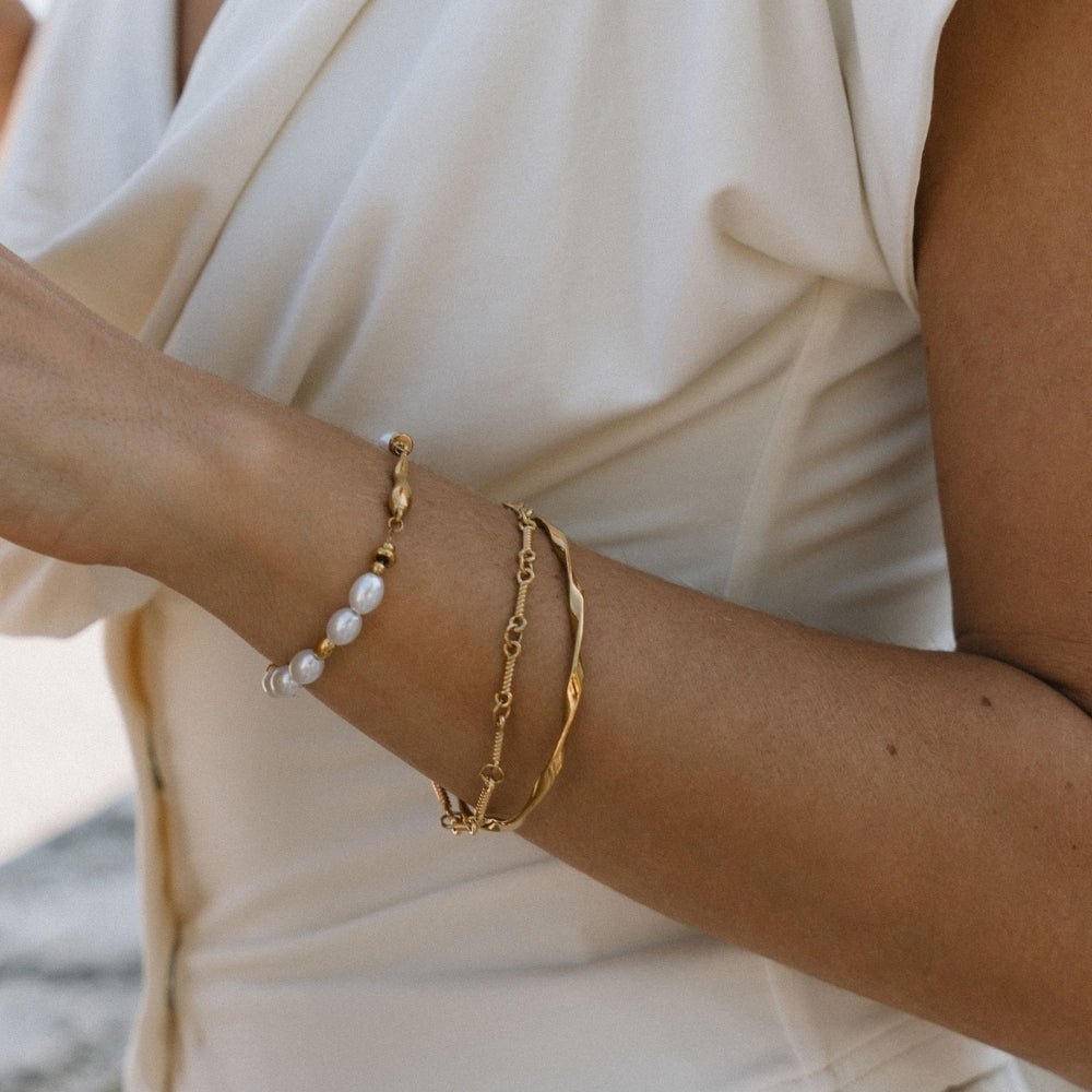 Twisted Imari Gold Bangle