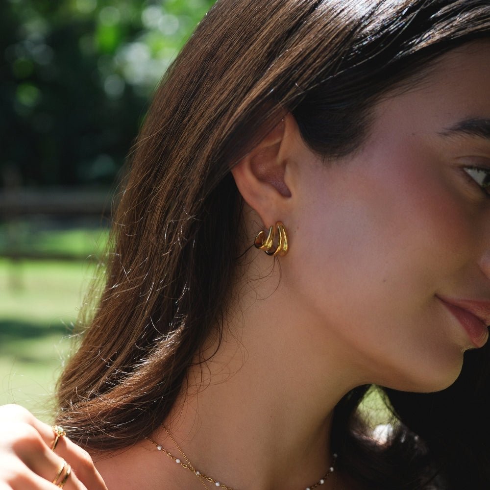 Twisted Ivana Hoop Earrings