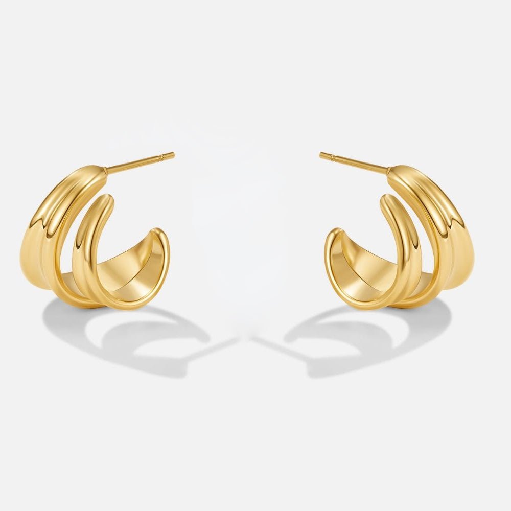 Twisted Ivana Hoop Earrings