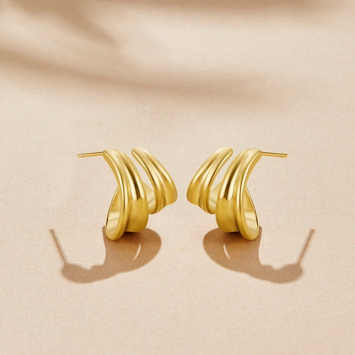 Twisted Ivana Hoop Earrings