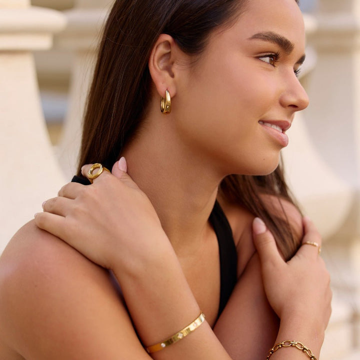 Valentina Gold Hoop Earrings