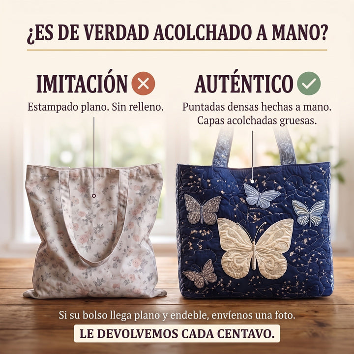 Bolso Artesanal — Mariposa Plateada