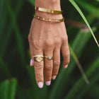 Vintage Aquamarine Wrap Ring 8