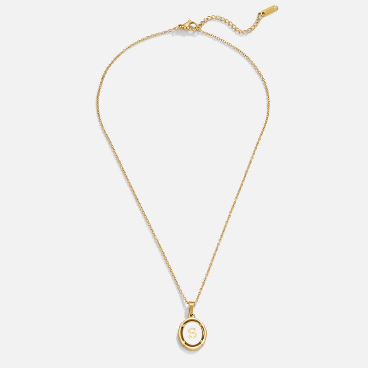 Vintage Gold Letter Necklace