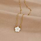 White Blossom Flower Necklace 1