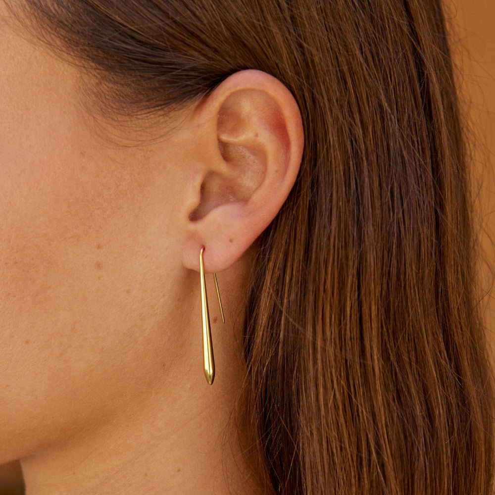 Zia Gold Drop Earrings