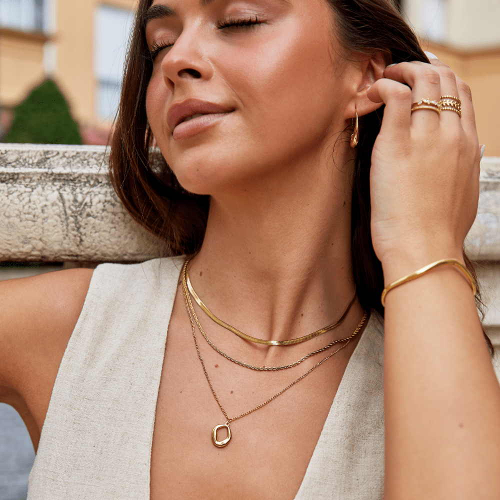 Zola Geometric Gold Necklace