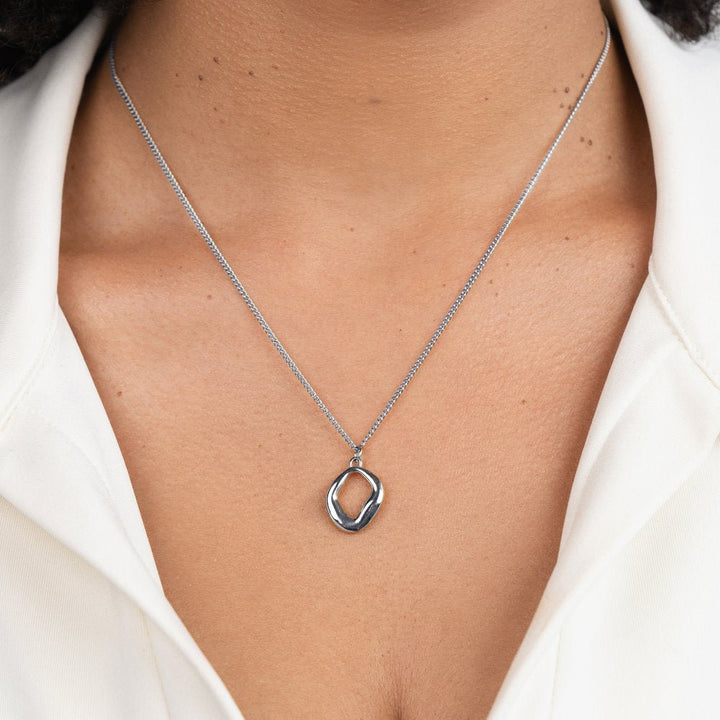 Zola Geometric Silver Necklace